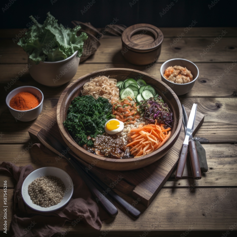 A bowl of food Generative AI A bowl of food Generative AI