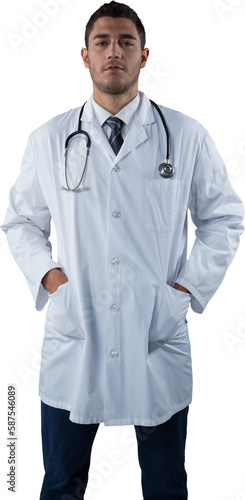 Doctor standing with hands in pocket