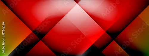 Light and shadow squares and lines abstract background