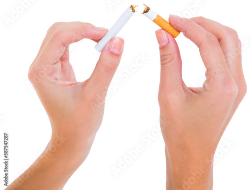 Fotografie Woman holding cigarettes