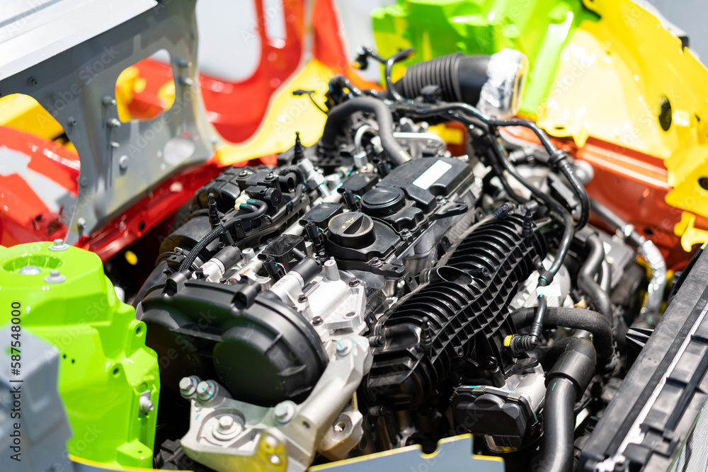 Fototapeta premium car engine