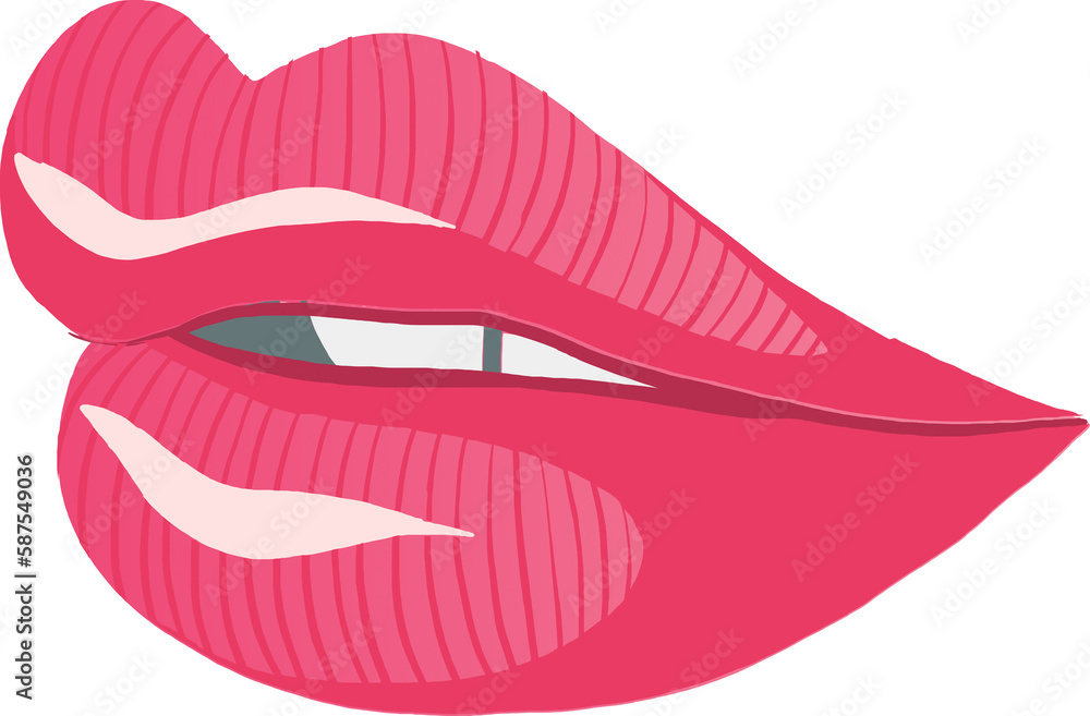 Red lips icon Red lips icon