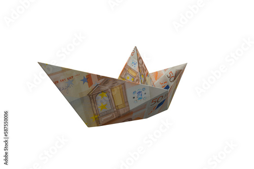 Watercraft made from european currency