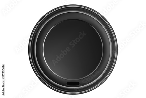 Overhead of cup over white background
