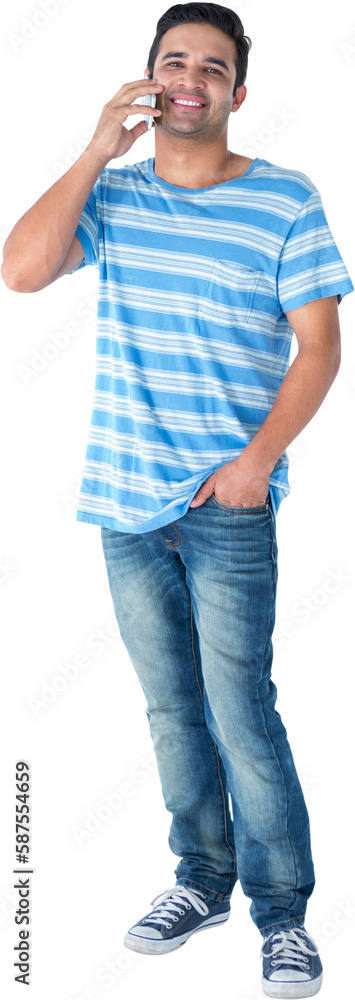 Portrait of handsome man using mobile phone Portrait of handsome man using mobile phone