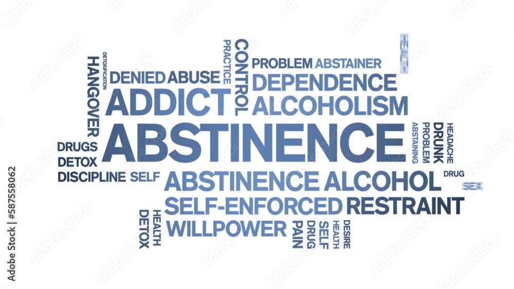 Vidéo Stock Abstinence animated tag word cloud;text design animation