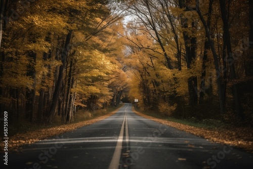 Autumn Fall Road