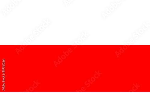 Poland flag simple flat
