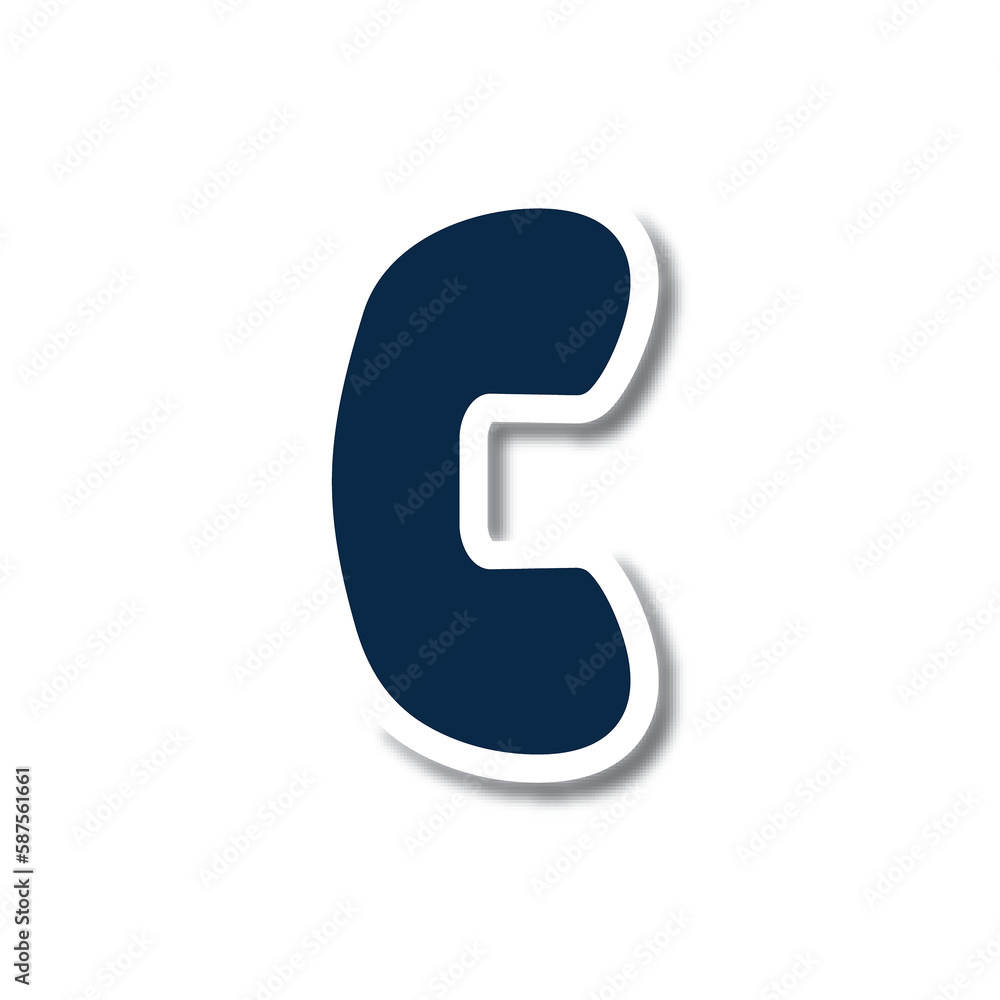 Digitally generated image of phone icon in blue color Digitally generated image of phone icon in blue color