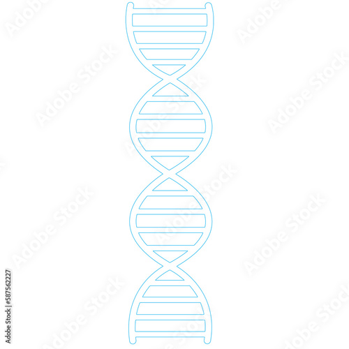 Digital image of blue helix 