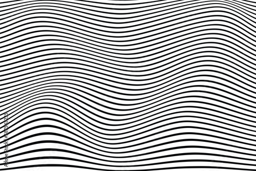 abstract seamless curved wavy lines pattern design.