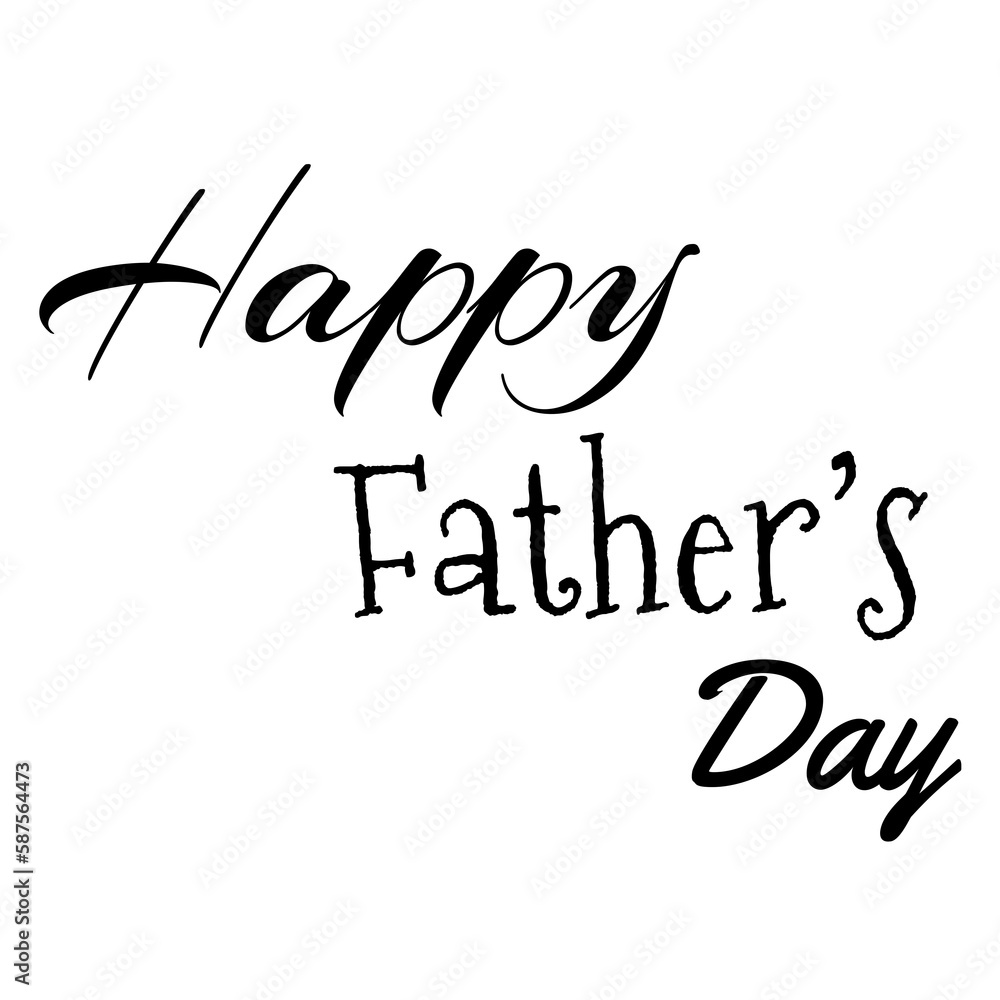 Happy Fathers day message against white background