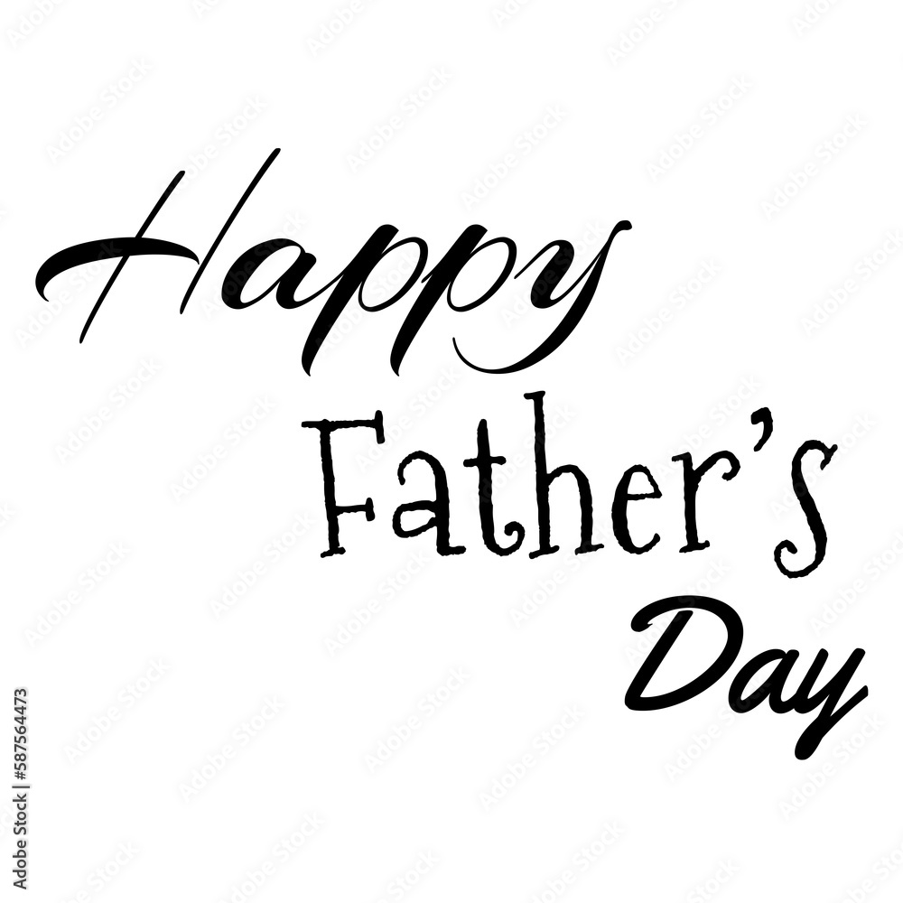Happy Fathers day message against white background Happy Fathers day message against white background