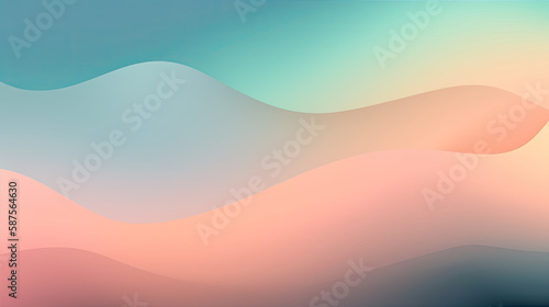 Fototapeta Naklejka Na Ścianę i Meble -  Soothing pastel abstract gradient wallpaper