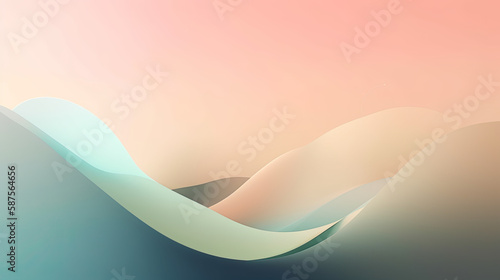 Fototapeta Naklejka Na Ścianę i Meble -  Soothing pastel gradient abstract wallpaper