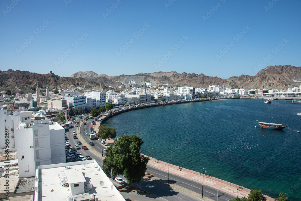 The Mutrah Corniche and Gulf of Oman, Muscat, Oman