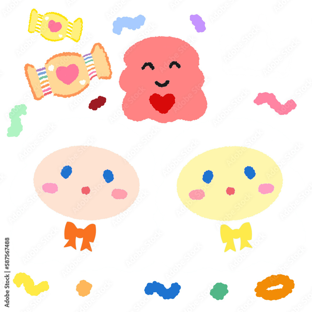 Icon cartoon cute breads and coffee egg flower colorful note template portfolio design by me no background Icon cartoon cute breads and coffee egg flower colorful note template portfolio design by me no background