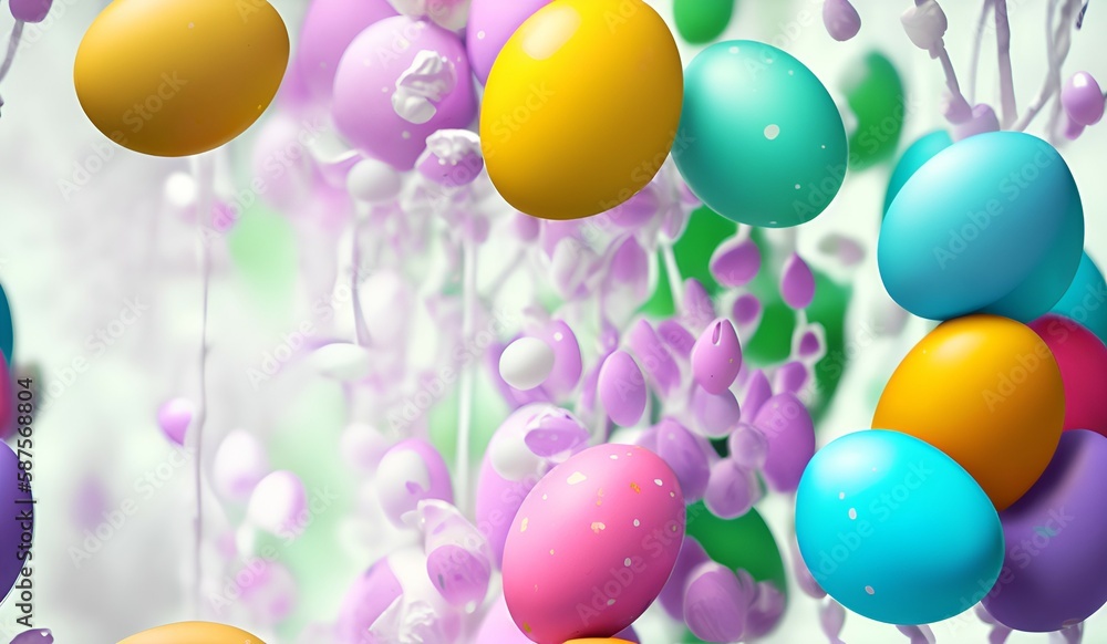 easter eggs frame for greeting text easter eggs frame for greeting text
