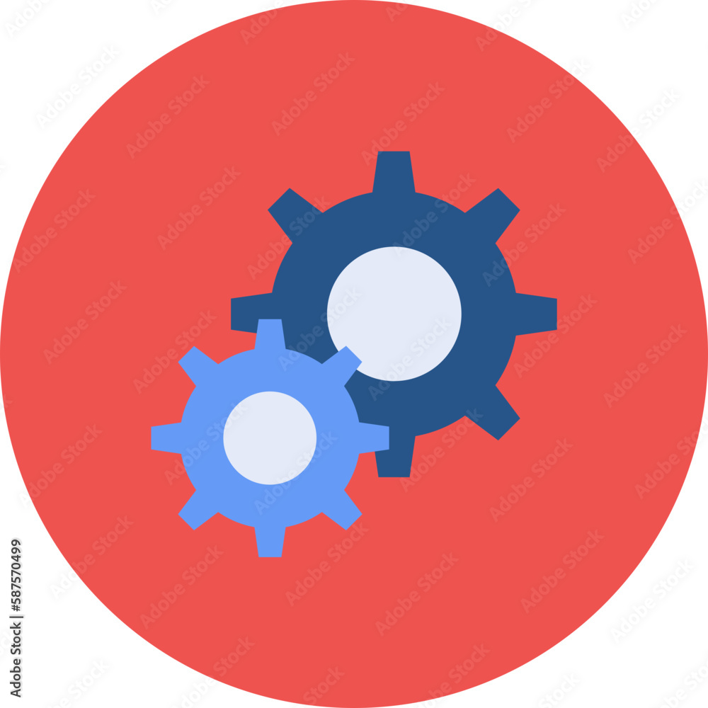 Settings Multicolor Circle Flat Icon Settings Multicolor Circle Flat Icon