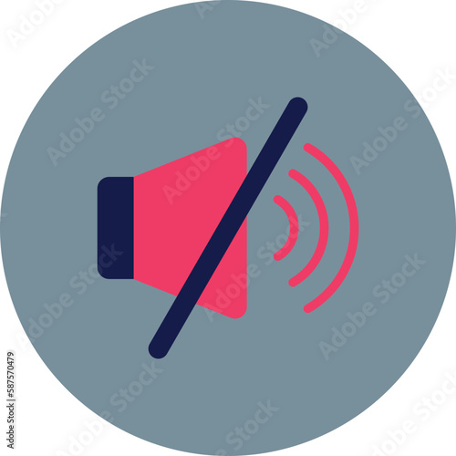Muted Multicolor Circle Flat Icon