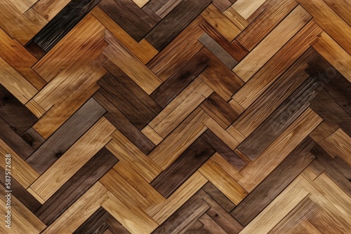 detailed texture of a wooden floor. Generative AI