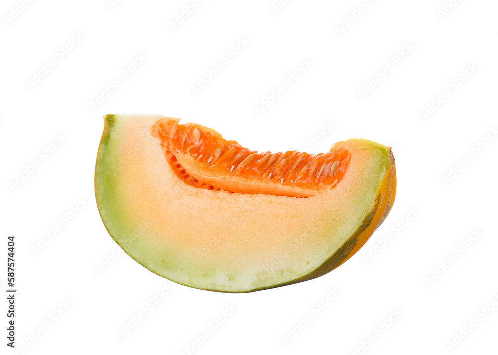 Thai cantaloupe melon isolate on transparent png Thai cantaloupe melon isolate on transparent png