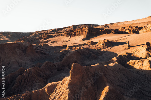 Beautiful view Valle de la Luna Moon Valley San Pedro de Atacama Desert Chile