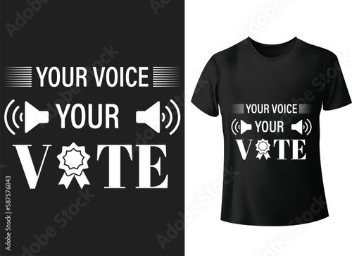 Use your voice register to vote typography t shirt design,Croatia Flag T-shirt Designs