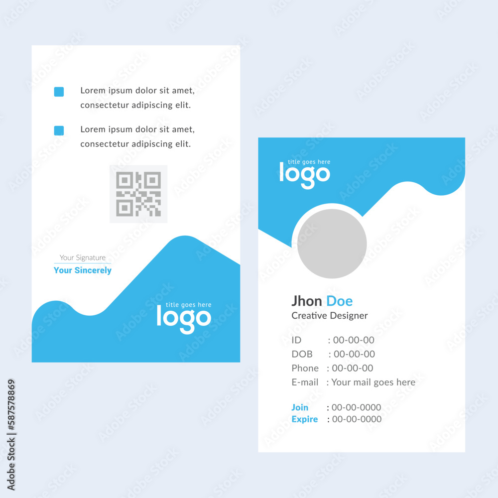 Creative Templates Business Card. Blue Business Cards. Professional and elegant abstract card templates perfect for your company and job title. vector design templates. clean business cards.