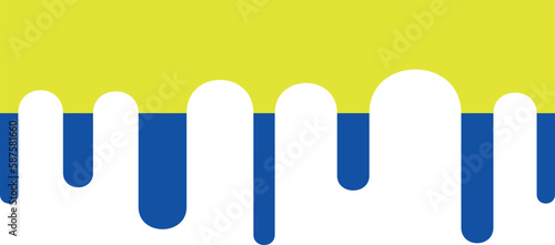 abstraction of yellow and blue paint on the wall, vector stains