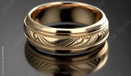 Gold Wedding Ring, Generative AI