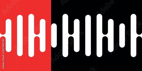 abstraction of black and red paint on the wall, vector stains