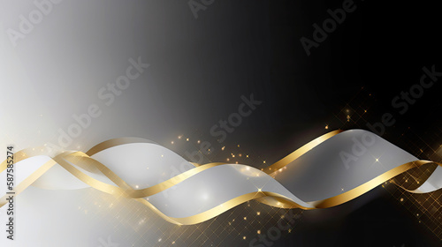 Luxury Abstract Wave Backgr...