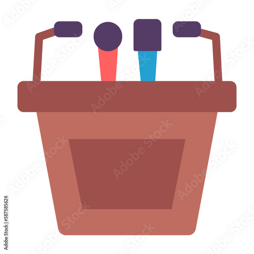 press media conference icon