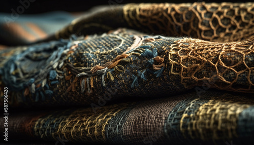 Abstract animal skin pattern adds elegant luxury generated by AI