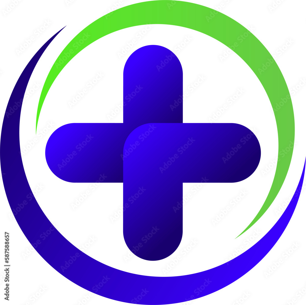 Obraz premium logo health, hospital, clinic. simple