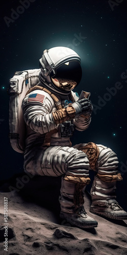 astronaut in space