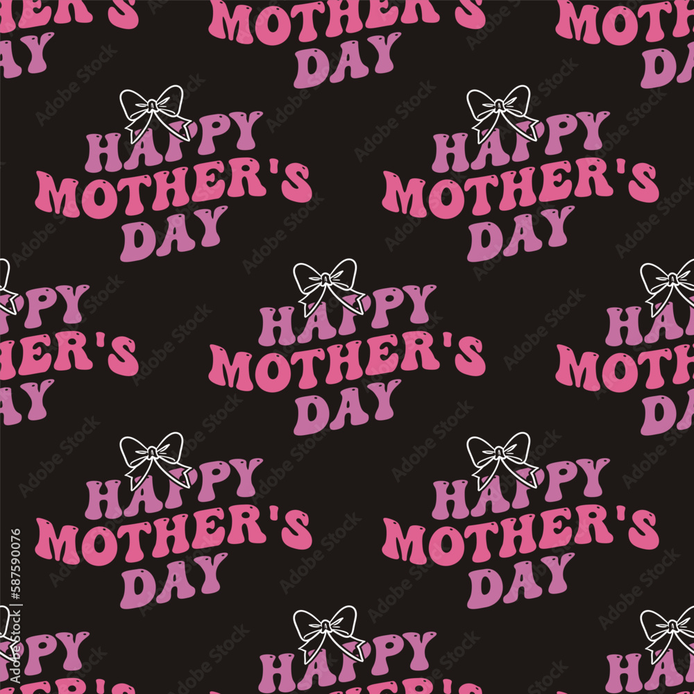 Mothers Day seamless pattern, mother day wallpaper background for packaging. Holiday design for printing on clothing, scrapbooking, decor. Stock vector Mothers Day seamless pattern, mother day wallpaper background for packaging. Holiday design for printing on clothing, scrapbooking, decor. Stock vector