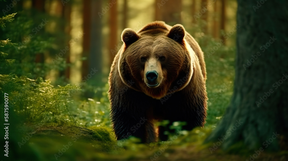 brown bear in the forest brown bear in the forest