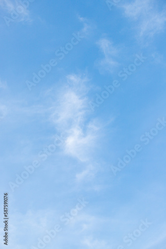 Blue sky with white clouds  background.