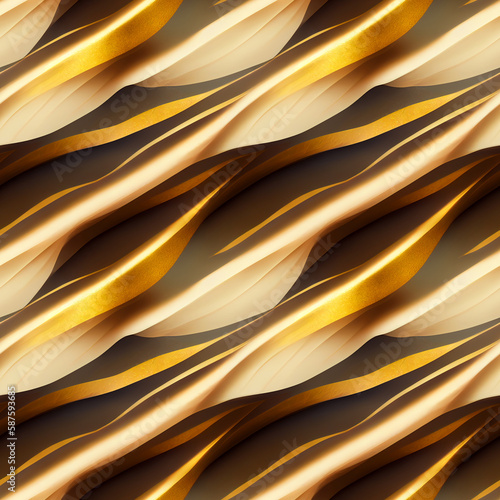 Seamless abstract wavy artistic background © aviavlad