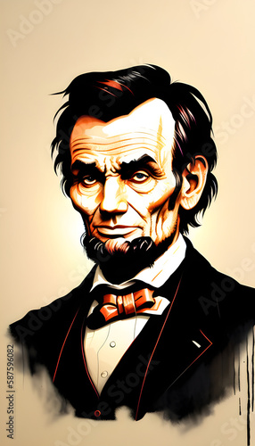 Abraham Lincoln in various colorways photo