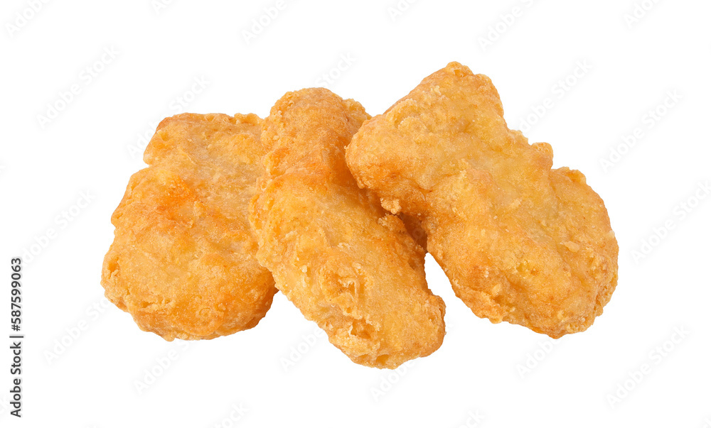 Fried chicken nuggets isolated on transparent background. PNG Fried chicken nuggets isolated on transparent background. PNG