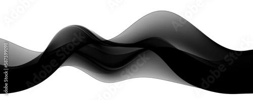 Black abstract liquid wavy background. 3d rendering, 3d illustration.