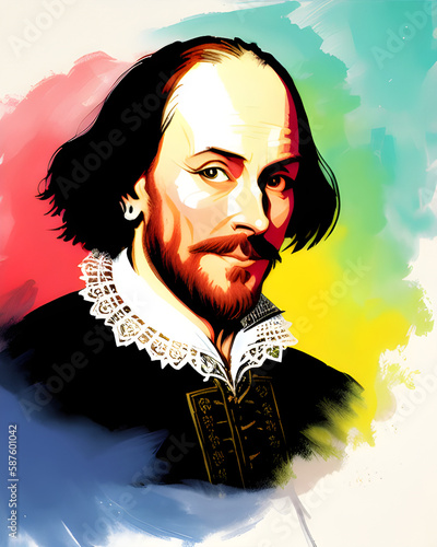 William Shakespeare in various colorways photo