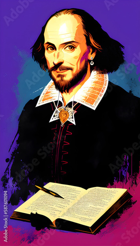 William Shakespeare in various colorways photo