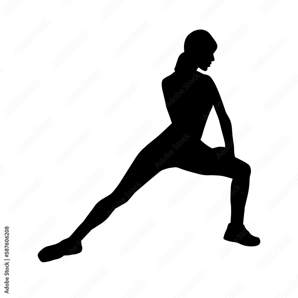 Street dance vector silhouette. Street dance vector silhouette.