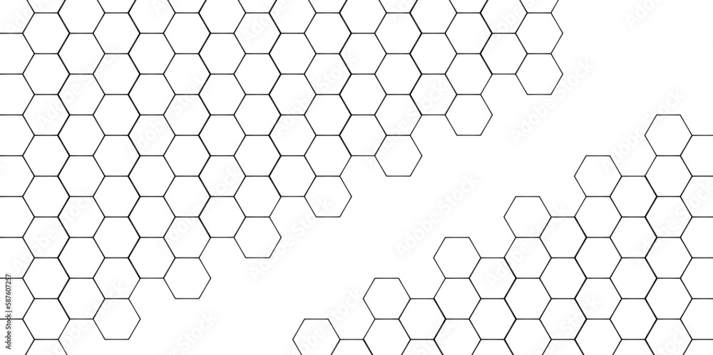 Abstract hexagon background white 3d Hexagonal structure futuristic ...