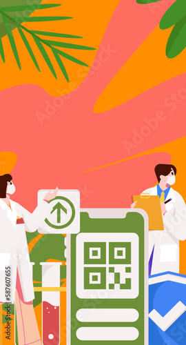 Medical Characters Anti-epidemic Flat Vector Concept Operation Hand Drawn Illustration
