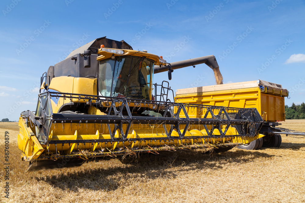 Harvesting with combines Harvesting with combines